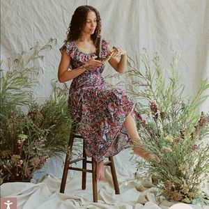 The Colette Dress | Berry Wildflower - M